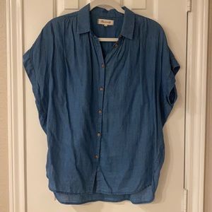 Madewell Central Drapey shirt in denim